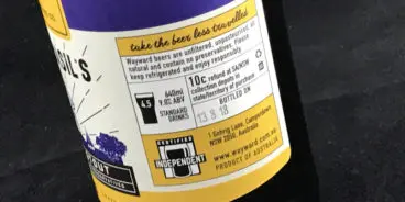 sample beer label