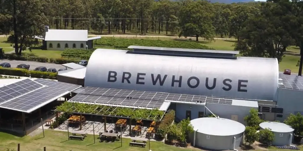 IronBark Hill Brewhouse from above